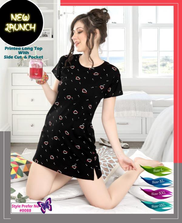 Trendy  Summer Special  0088 Hosiery Cotton Night Wear Collection